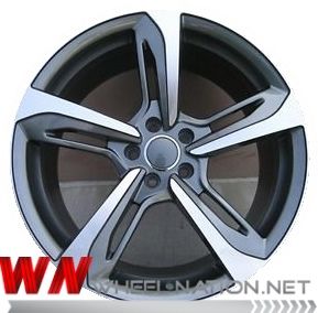 19" Audi RS7 Reproduction Wheels - Grey / Machned