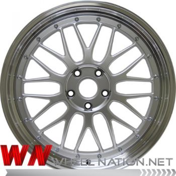 20" WN BB Dish Wheels - Silver / Polished