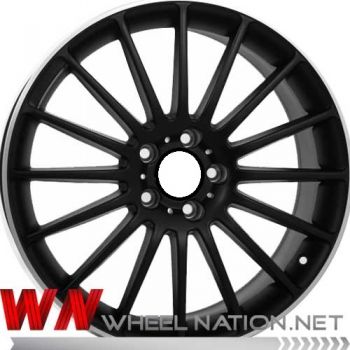 18" Mercedes AMG 16-Spoke Reproduction Wheels - Black