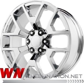 20" GMC Denali Style Chrome Wheels - Reproduction