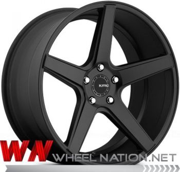 19" KMC District Concave Wheels KM685 - Black