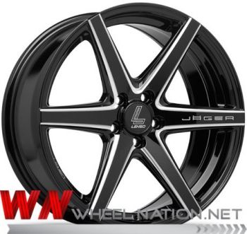 18" Lenso Jager Craft Wheels - Black Milled