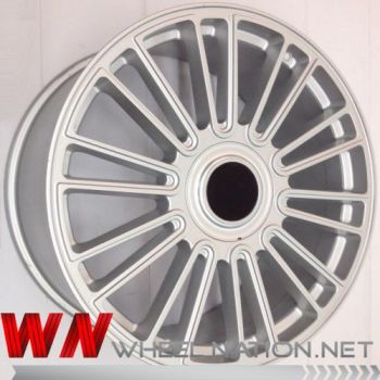 22" WN VIP V-Spoke Wheels - Bright Silver
