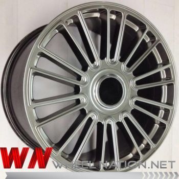 22" WN VIP V-Spoke Wheels - Titanium Silver