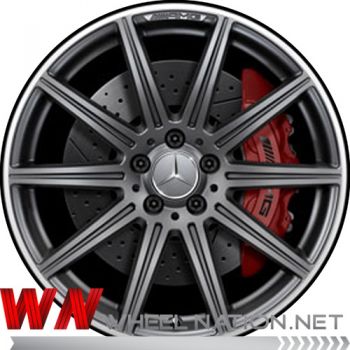 19" Mercedes E63 CLS63 AMG 10 Spoke Wheels 2012-2016 OEM