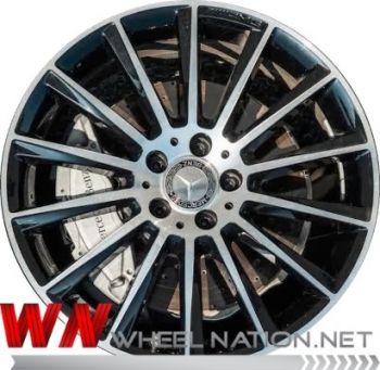 20" Mercedes S Class AMG 14 Spoke Wheels 2014-2018 Black