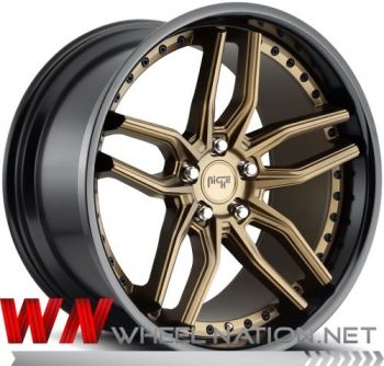 19" Niche Methos Wheels - Bronze / Black