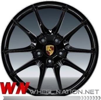 20" Porsche Carrera S III Wheels Black Genuine