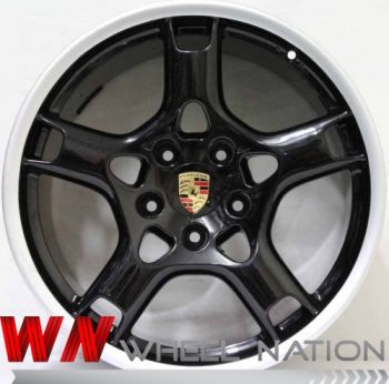 19" Porsche Carrera S Wheels Black Genuine