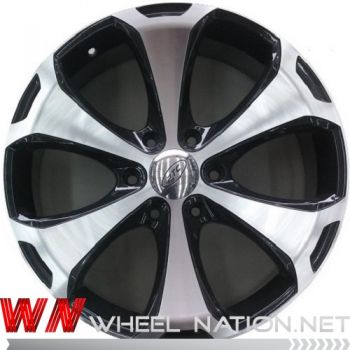 20" WN PTC Star Wheels - Machined / Black