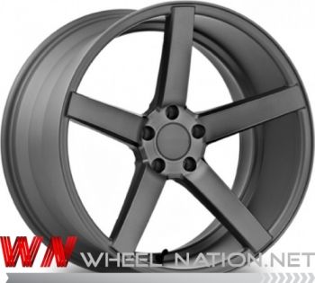 20" WN W5 Concave Wheels - Matte Grey