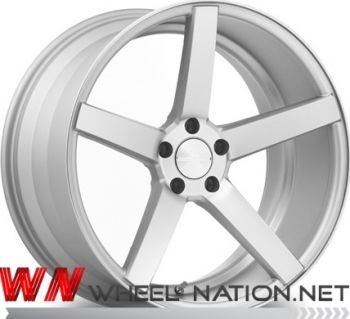 20" WN W5 Concave Wheels - Silver / MF
