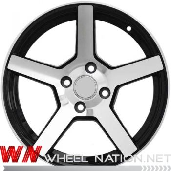 15" WN W5 Wheels - Black / Machined Face