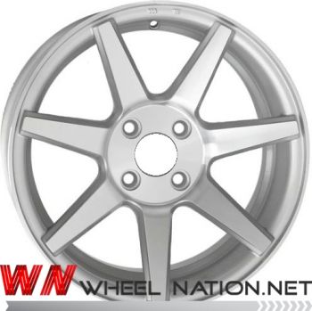 15" WN W7 Wheels - Silver / Machined Face