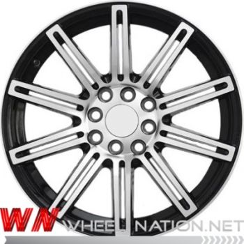 15" WN WT10 Wheels - Black / Machined Face