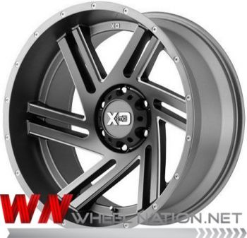 17" KMC XD Swipe 835 Wheels - Grey