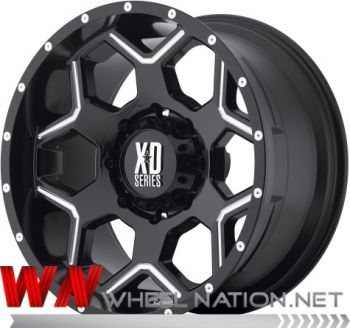 17" KMC XD Crux 812 Wheels - Black