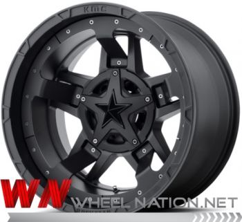 17" KMC XD Rockstar 3 XD827 Wheels - Black