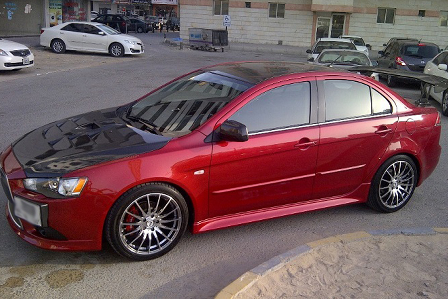 mitsubishi lancer gt with lenso conquista cq5 18s